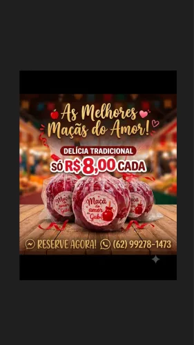 Vende-se maçãs do amor