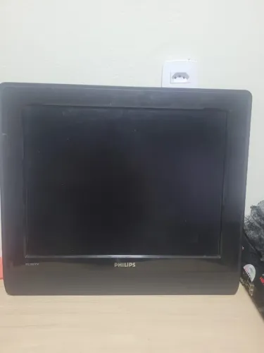 Tv philips 20 e monitor vga rc  tv e lcd   so 229  reais funcionando normal 