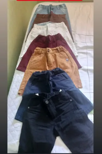 Lote com 27 peças infantis menino 6/8 anos.