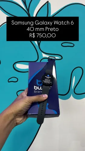 Seminovo: Samsung Galaxy Watch 6 40mm Preto | Loja Fisica