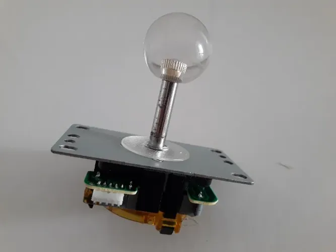 Manche para Controle Joystick  Arcade + Bolinha Transparente + Cabo Conector