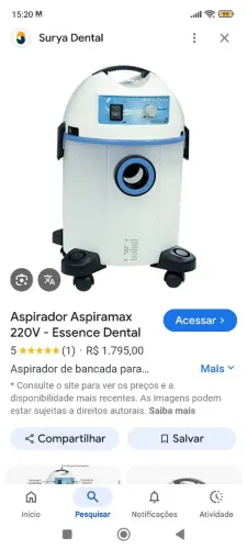 Aspirador Odontológico/Prótese 220v