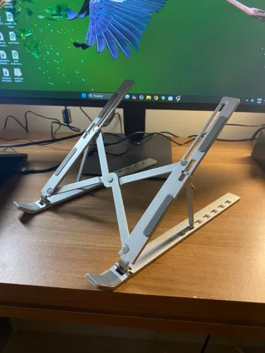 Suporte para notebook e tablet dobrável em alumínio