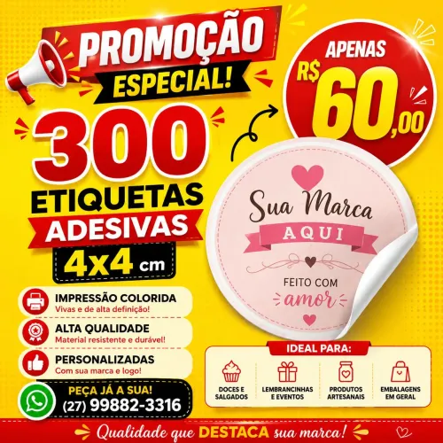 Adesivos personalizados 