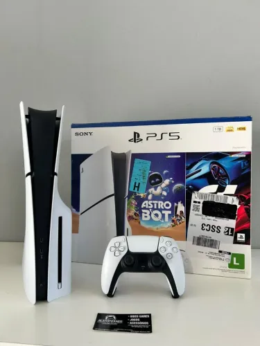 COM GARANTIA!! Playstation 5 Slim 1TB Com Leitor de Discos!! (Aceito Cartão)