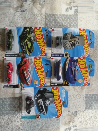 Lote 5 hot wheels