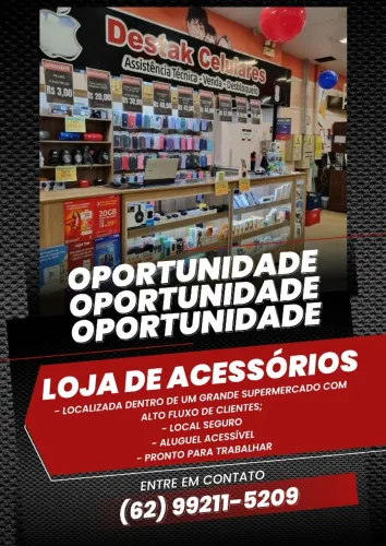 LOJA DE ACESSÓRIOS PARA CELULARES - TIPO QUIOSQUE