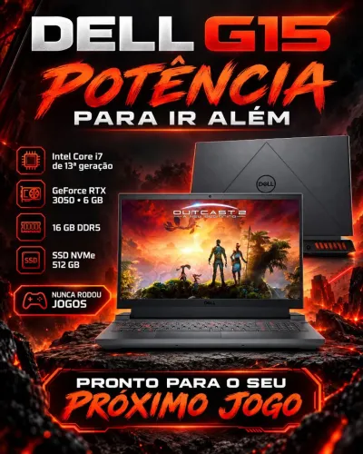 Dell g15 5530 menos de 1 ano de uso ci7 g13 rtx 3050 6gb.