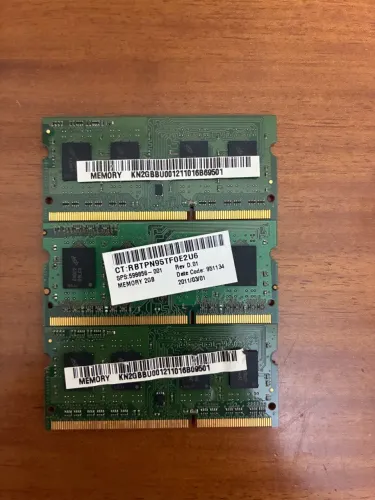 Kit 6GB Memória RAM DDR3 para Notebook - 3x 2GB