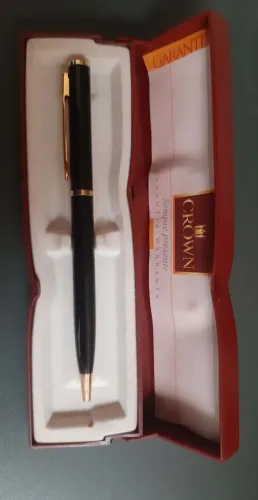 Caneta Crown Capricci esférica elegante de 2002 com estojo