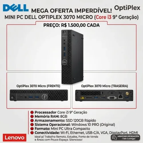mini dell i3 9100