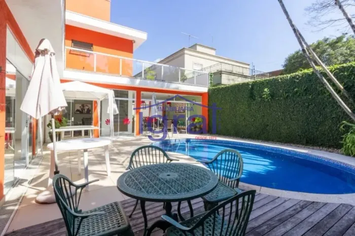 Casa térrea com piscina, 605 m² à venda por R$ 5.000.000,00 - Alto de Pinheiros - São Paul