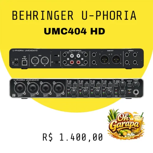 Interface de Audio Behringer