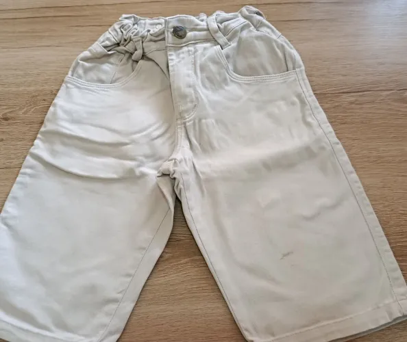 Bermuda jeans masculina Bege conservada 