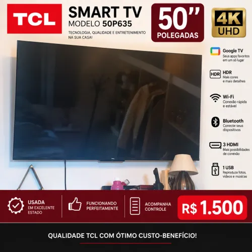 Tv 50 polegadas smartphone smart TCL