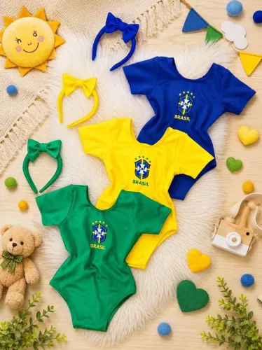 Bory e blusa para bebês de 1 a 4 anos blusas da copa