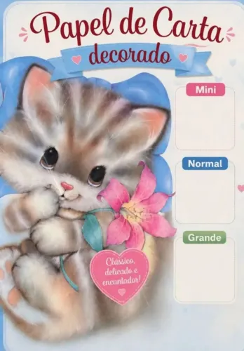 Lote de papéis de carta decorados, todos com estampas variadas e selecionadas.