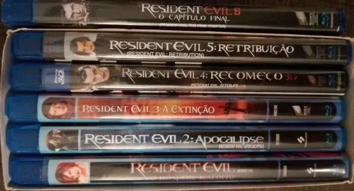 Coleção Bluray resident evil 1 ao 6