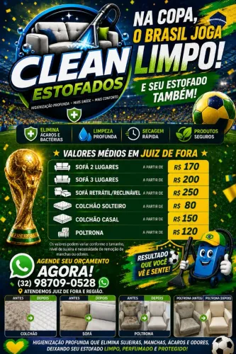 Limpeza de estofado em geral 