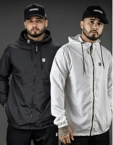 Jaqueta Corta Vento Masculina Impermeável Capuz Ultra Leve