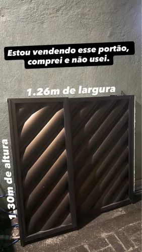 Portão alumínio de bronze