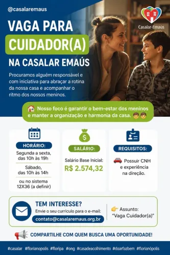 Cuidadores Casa Lar Emaús 
