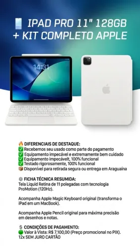 KIT iPad 11 Pro 3º Geração 