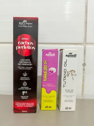 KIT CAPILAR ? CACHOS PERFEITOS + 2 REPARADORES DE PONTAS