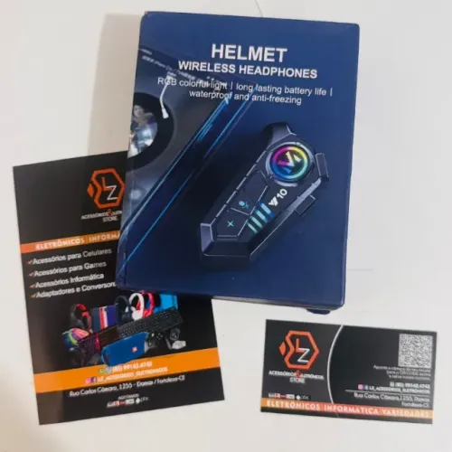 Fone para Capacete de Moto - Bluetooth