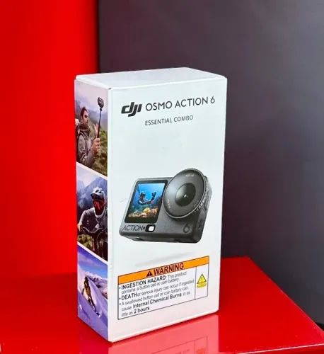 DJI Camera Osmo Action 6 - Essential Combo - Produto Novo e Lacrado