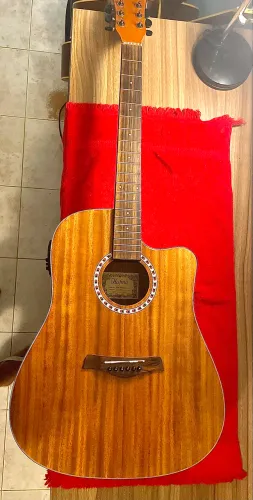 Violão Folk -  Hofma (aço) já vai c/ cordas novas instaladas.