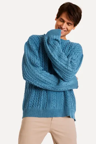 Tricot Índigo Trança da Reserva