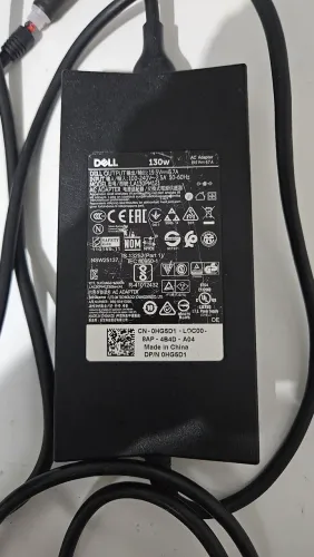 Fonte Dell Original 130W - Testada em Stress (Detalhe no Cabo)