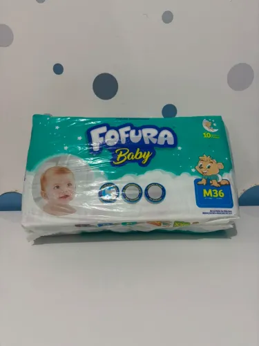 Fralda fofura baby M 36 unidadss