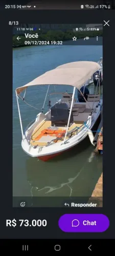 Vendo lancha mestra fishing 160 motor mercury 60hp 4 t 100 horas barco único dono 