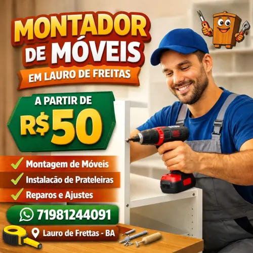 Montador de móveis em Lauro de Freitas
