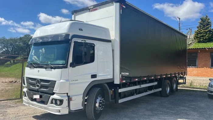 Mercedes BENZ MB ATEGO 2426 LEITO TA 6X2 truck Trucado Saider baú chassi alongado 9,50 Mt 