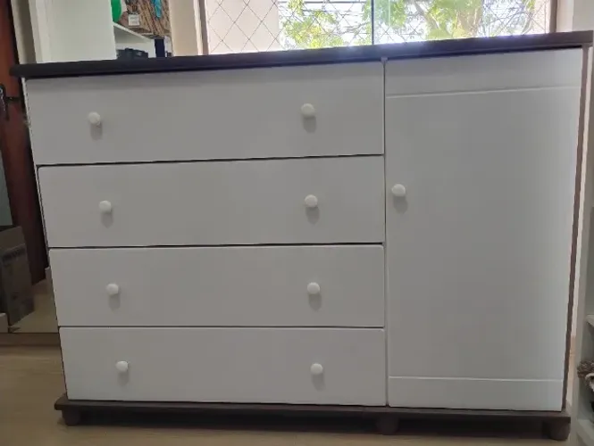 Cômoda quarto bebê branca