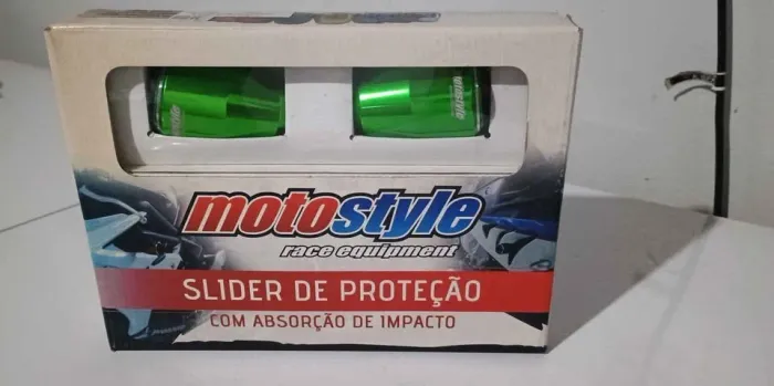 Slider Dianteiro Kawasaki Z300 2015 a 2019 verde Motostyle