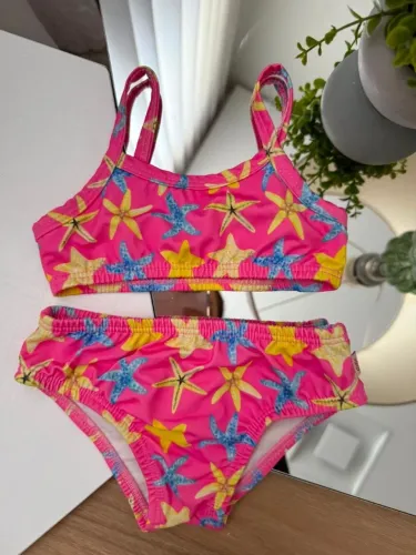 biquini infantil boca grande rosa 1 ano
