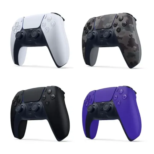Controle DualSense PS5 Branco, Camuflado, Preto ou Roxo - Novo e Lacrado