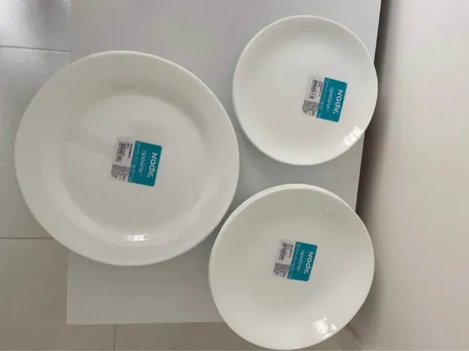 Kit 12 Pratos Aparelho de Jantar Nadir