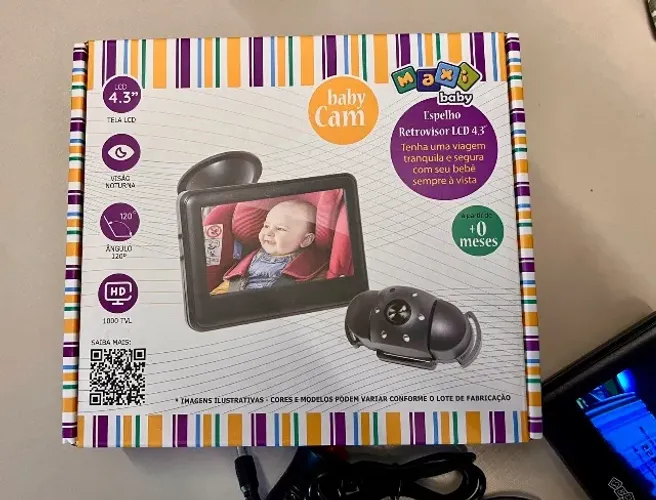 Baby Cam para Carro Bebê "Espelho Retrovisor" LCD 4,3 + Câmera