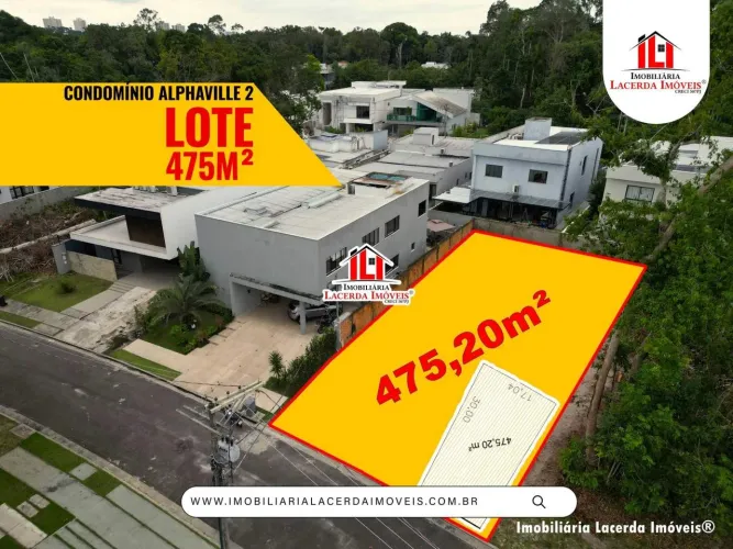 Alphaville 2, 475m², Lote pronto pra construir em Alphaville