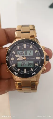 RELÓGIO TÉCNICO DOURADO