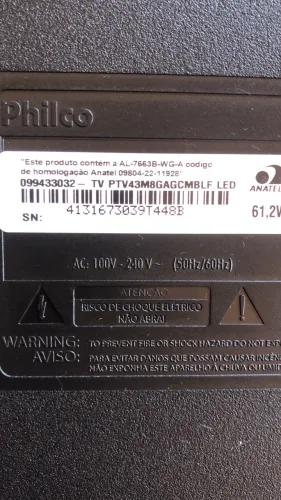 Vendo uma tela de Tv Philco 43 polegadas 