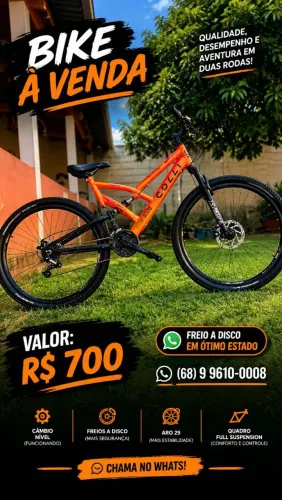 Vende-se uma bicicleta em bom estado semi usada