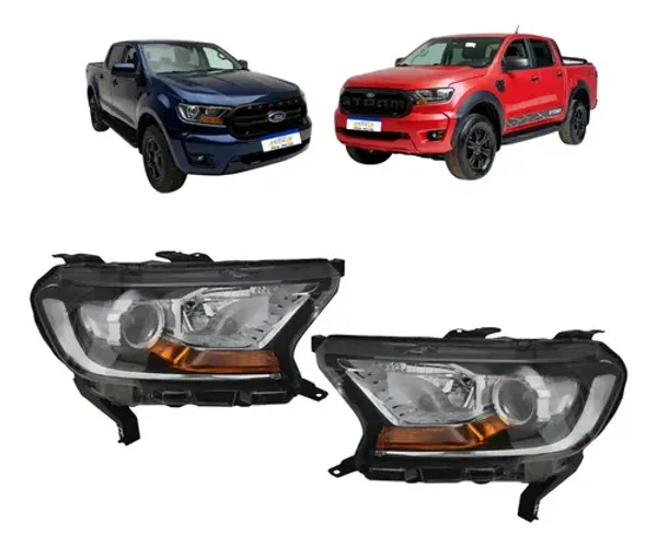 Farol Ranger 2017 A 2022 Par Com Globo Óptico C/pisca Âmbar