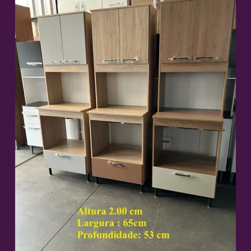 Armário de cozinha - 3 cores disponíveis