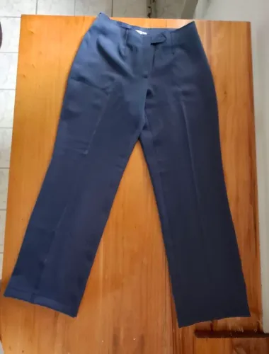 Calça social feminina azul 
